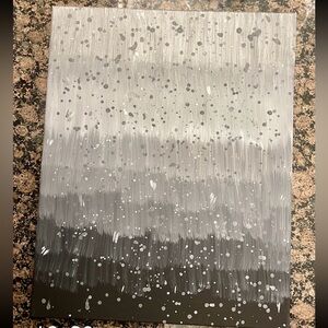 Abstract Black and Gray Art Canvas